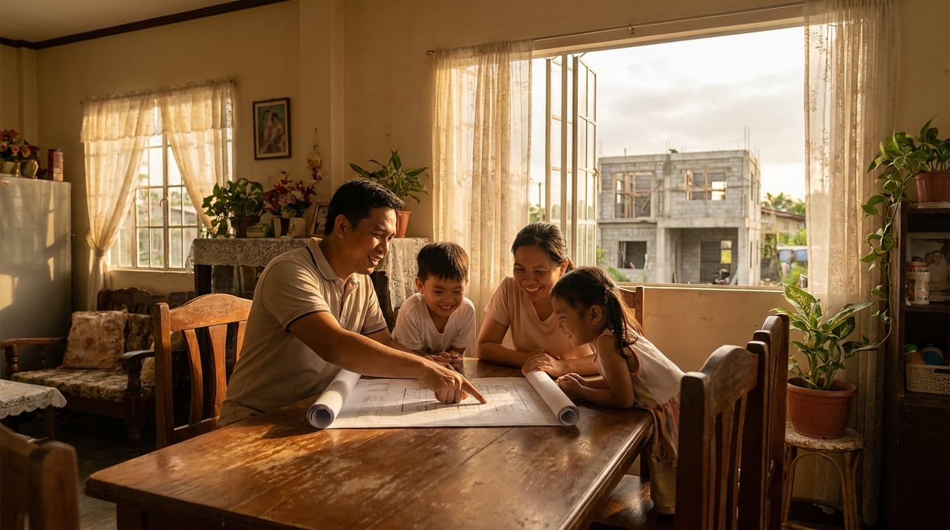 Filipino family planning their dream home with Trussfolio